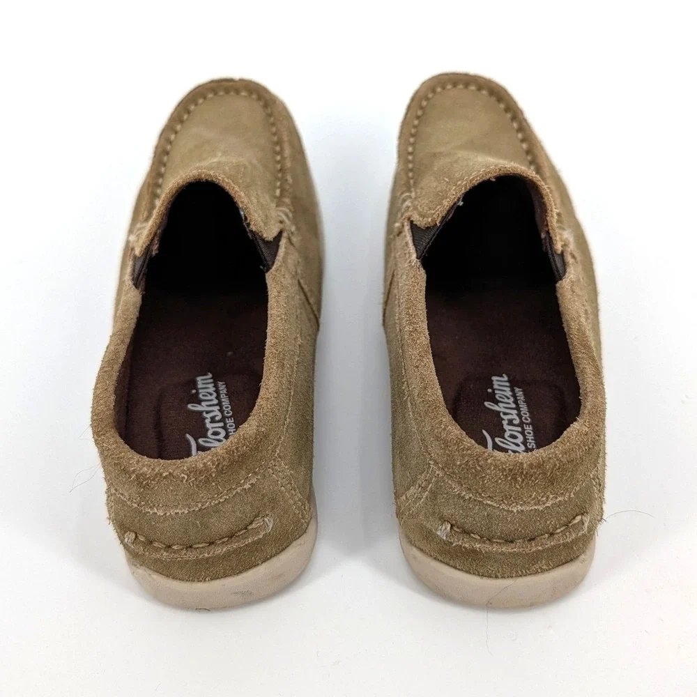 Florsheim Jr. Kids Jasper Venetian Tan Suede Slip On Loafers Size 11.5 M